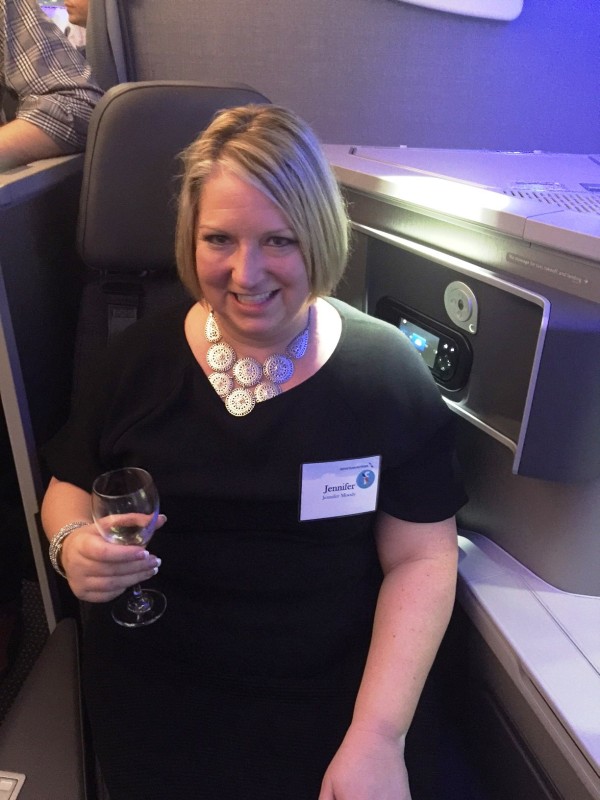 Ah... finally up to business class where I belong. This is more like it.